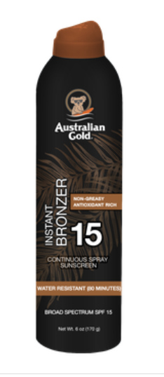 Australian Gold SPF 15 Continuous Spray Bronzer 6oz