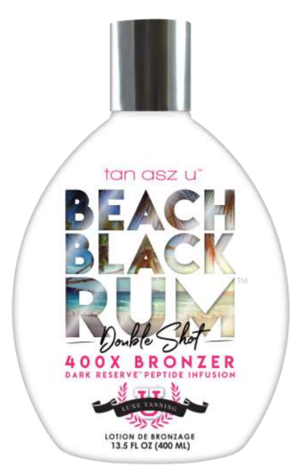 Beach Black Rum Double Shot 400X Bronzer Dark Reserve Peptide Infusion Coconut Water Base