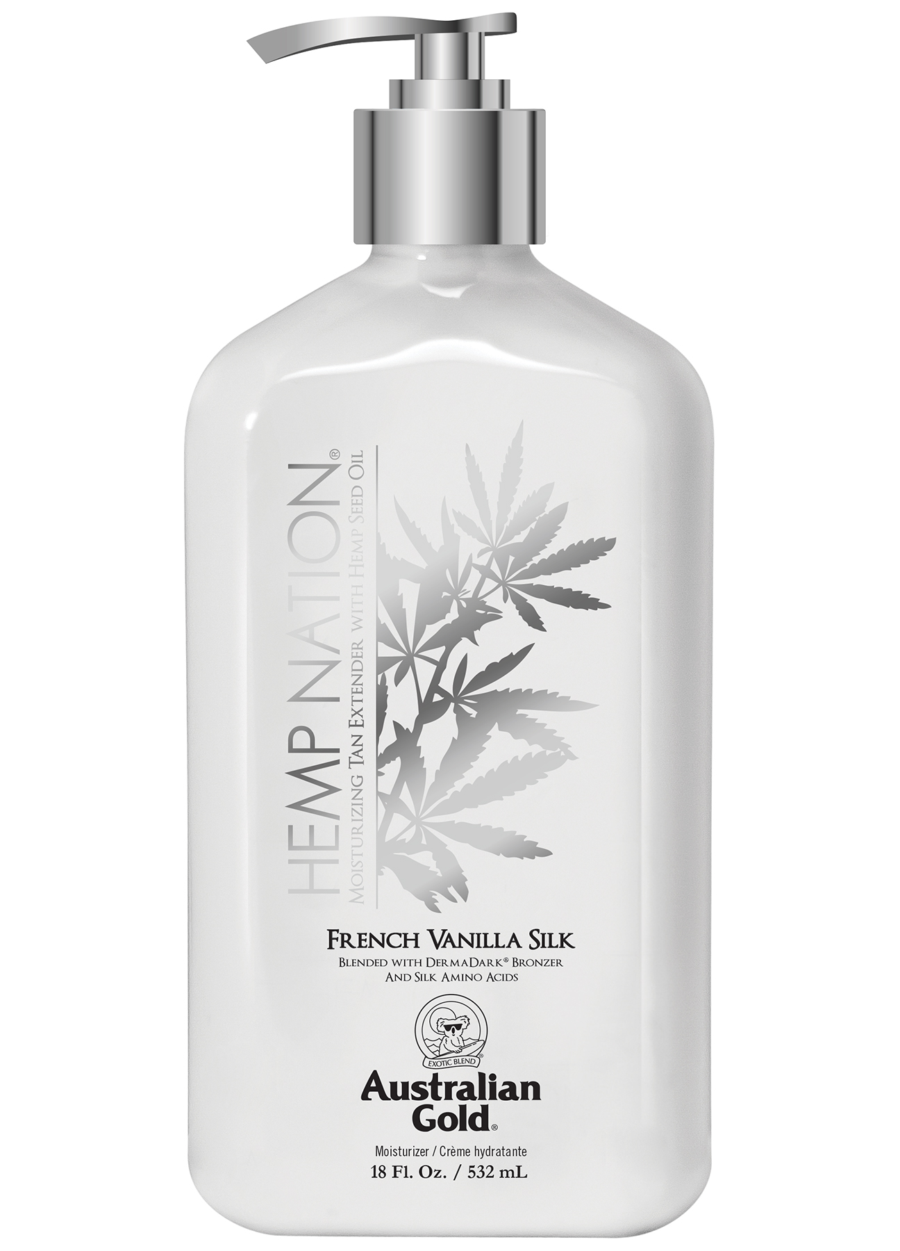 Hemp Nation French Vanilla Silk Tan Extender 18 oz